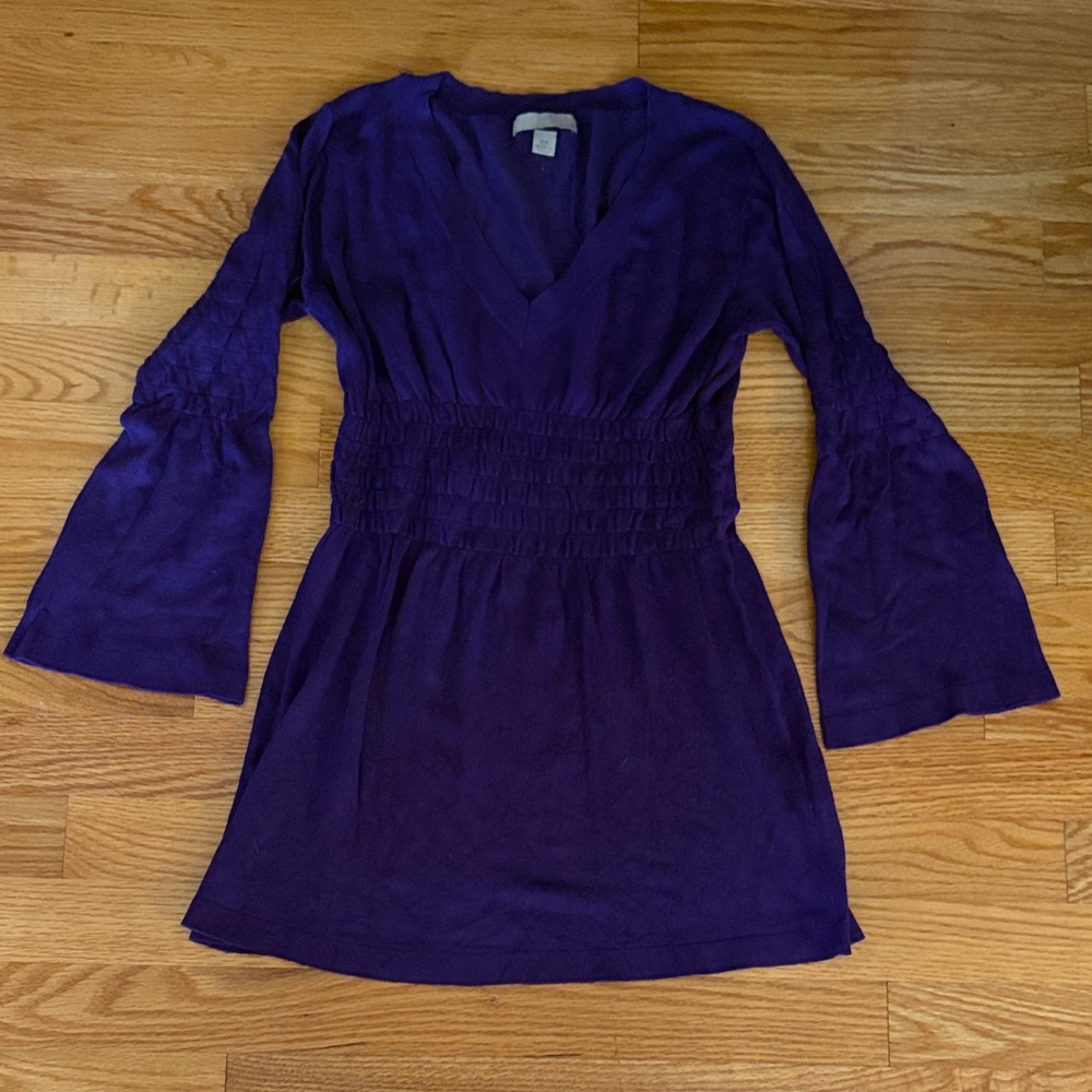 One A Women's Boho Deep Purple Sweater